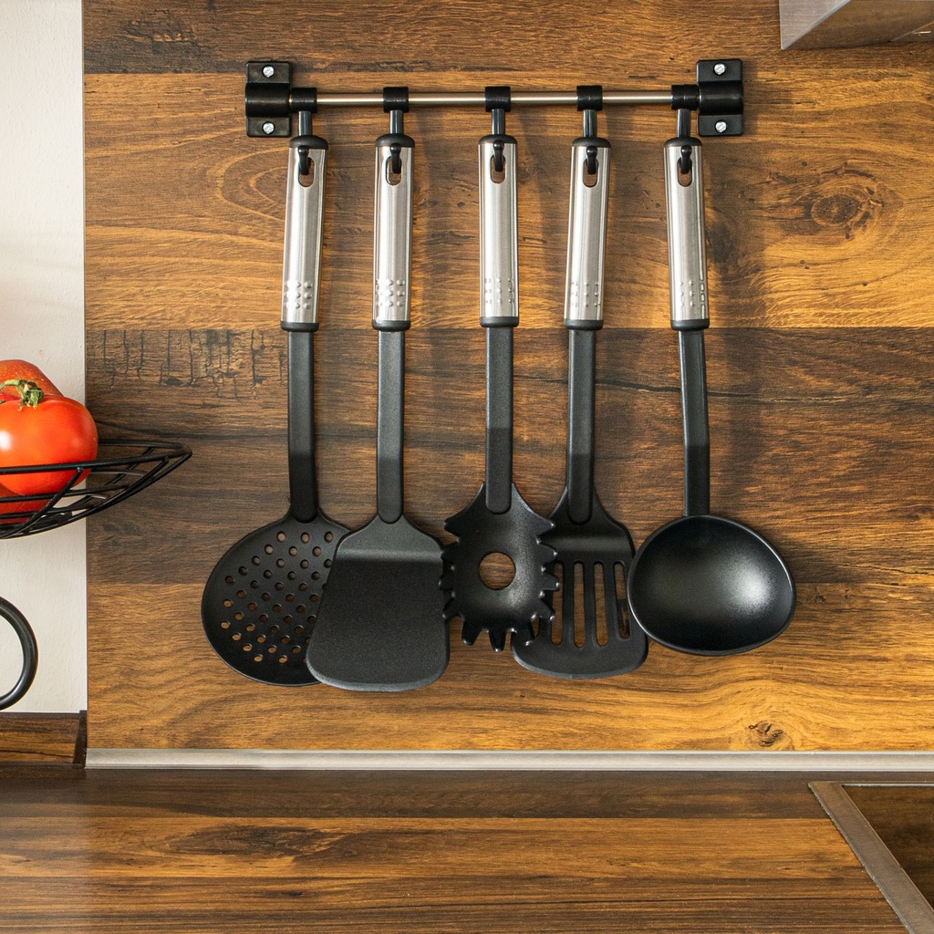 6tlg-Kuechenhelfer-Set-Edelstahl-Kochzubehoer-Kuechenbesteck-Loeffel-Pfannenwender-Leiste--Haken--Pfannenwender--Spaghettiloeffel--Suppenkelle--Schaumloeffel--Kuechenhelfer--Edelstahl--K_2.jpg