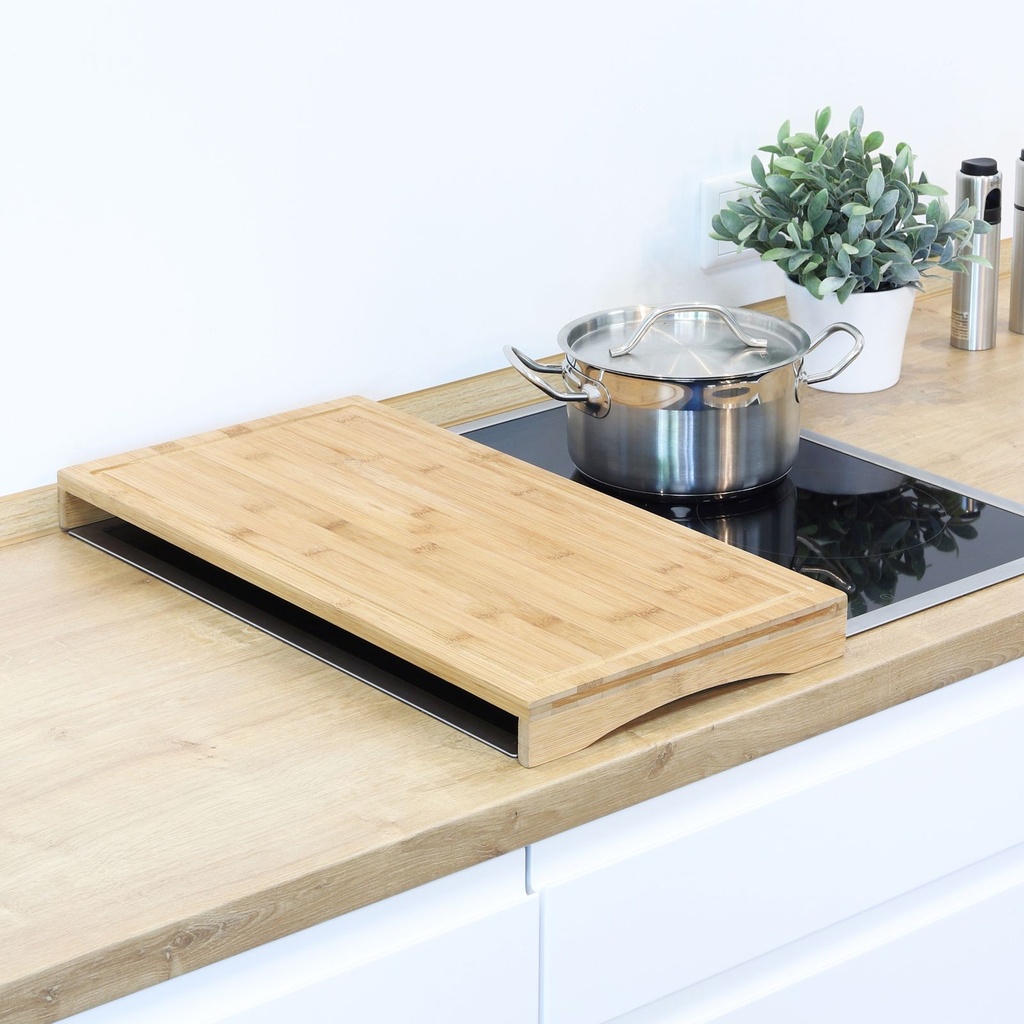 XL Schneidebrett Abdeckplatte Küchenbrett - Holz Brett Bambus Platte