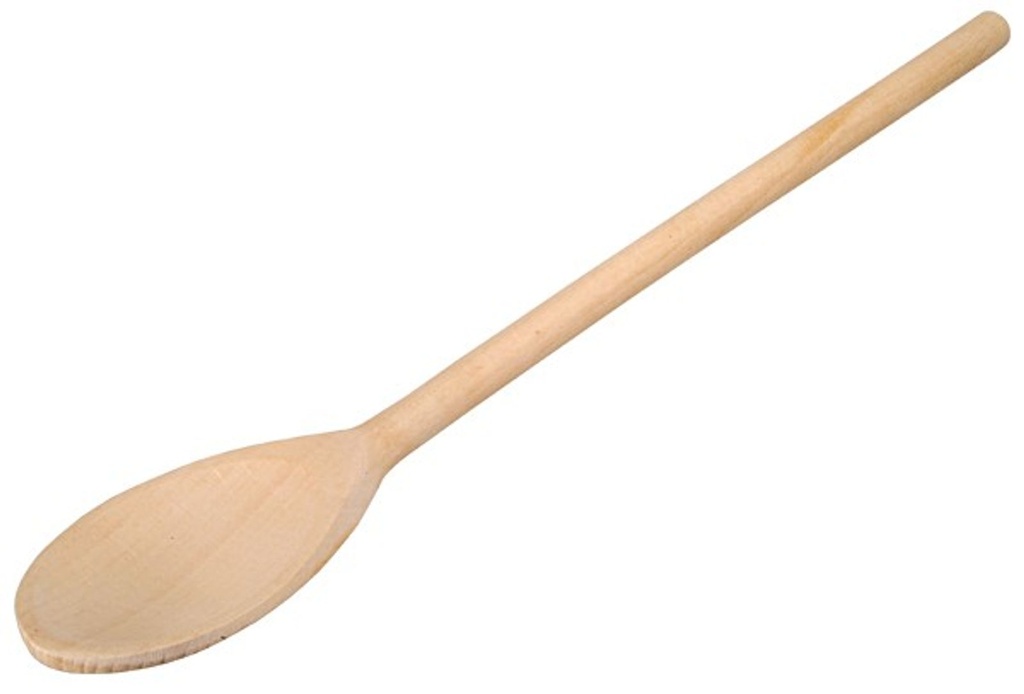 Kochlöffel oval 80cm mit Aufhängelochbohrung am Stielende Buche Holz