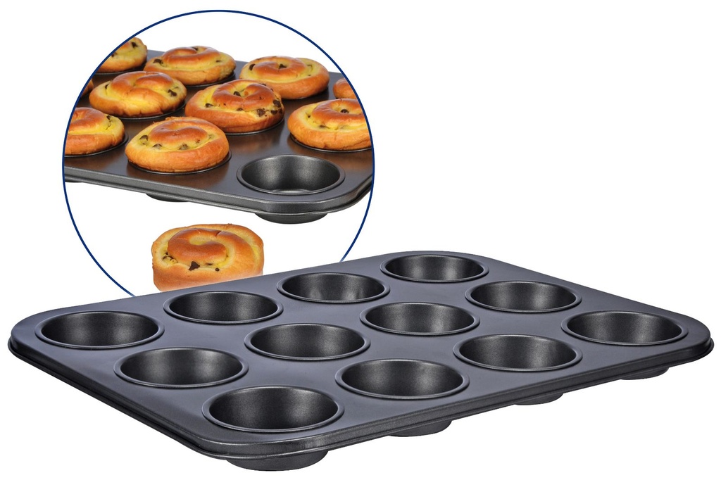 [2268] 12er Muffinform Muffin Form Backform 12 Loch Antihaftbeschichtet
