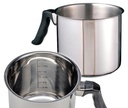 EDELSTAHL Milchkochtopf Kochtopf Milchtopf Topf Kuvertüre SYLT 1,5L