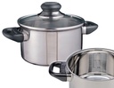 Fleischtopf 1,5 L Kochtopf Bratentopf Induktion Ø 16 cm aus Edelstahl