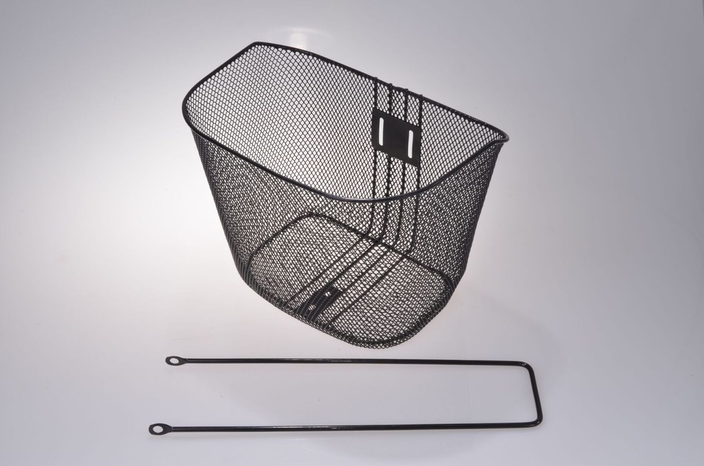 Lenkerkorb Metallkorb Fahrrad Schwarz 23L