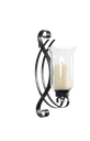 Wandkerzenhalter Kerzenständer Schwarz