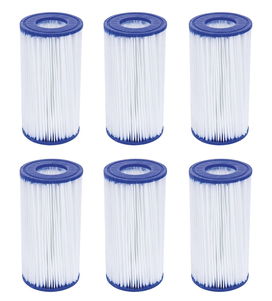 6er Set Bestway Filterkartusche Poolfilter Filterpatrone