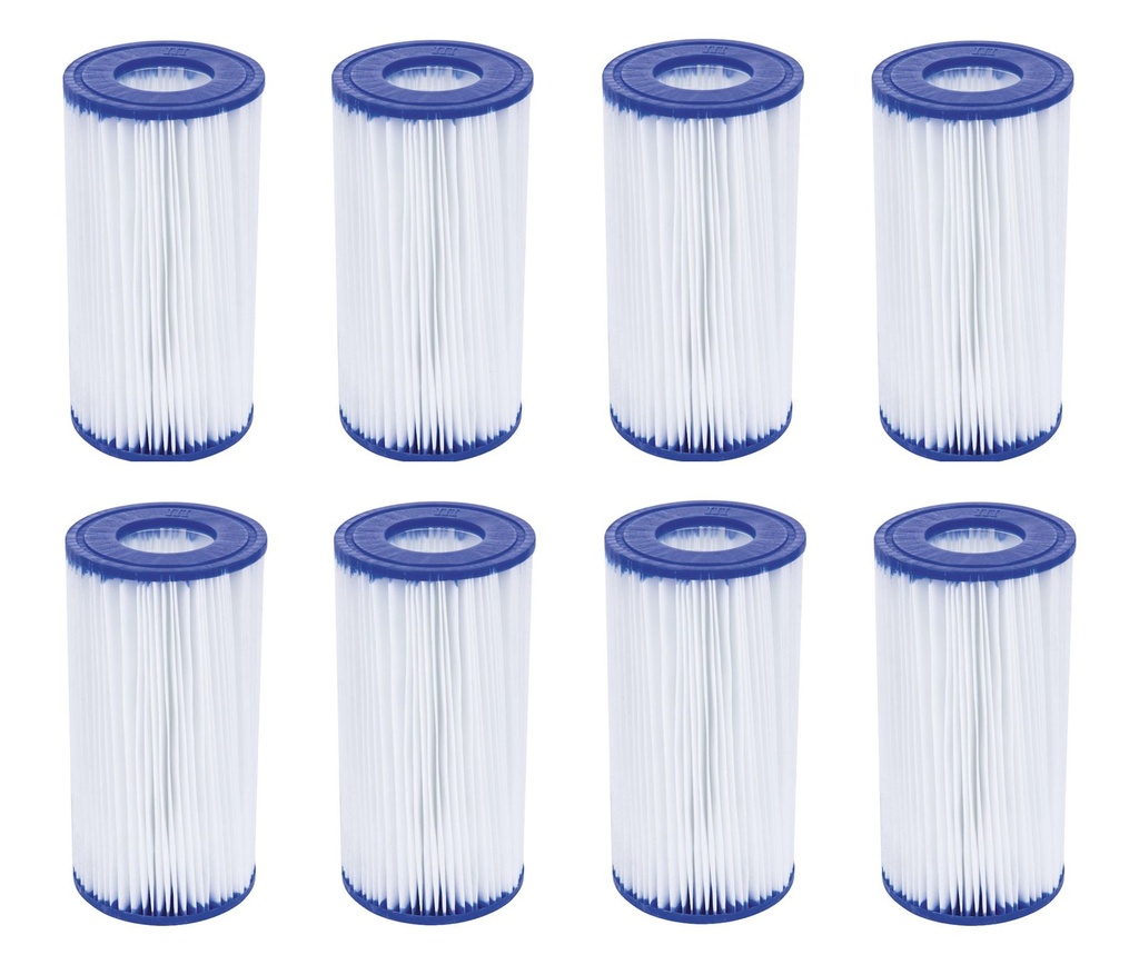 8er Set Bestway Filterkartusche Gr. III Pumpenfilter Poolfilter