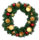 Adventskranz Ø35cm mit Kerzenhalter