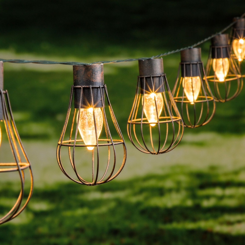 LED Solar Lichterkette 10 Lampen
