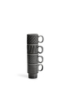 Elegantes Espresso-Tassen Set aus Steingut, 4er-Set, 10 cl