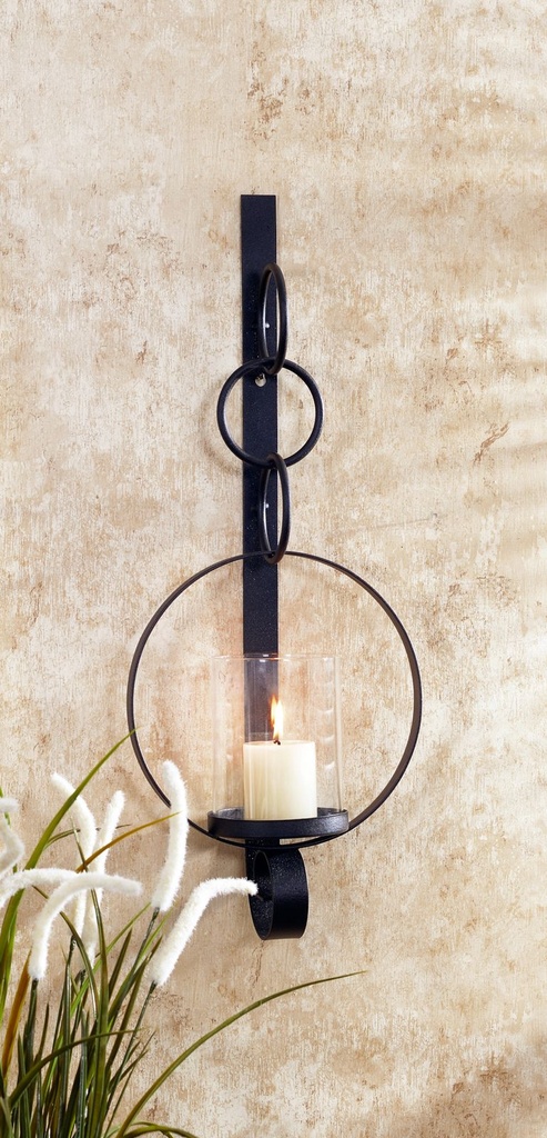 Eleganter Wandkerzenhalter aus Metall