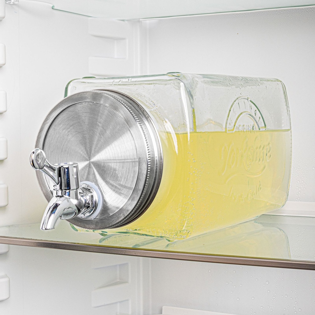 Kühlschrank-Getränkespender aus Glas, 3 L
